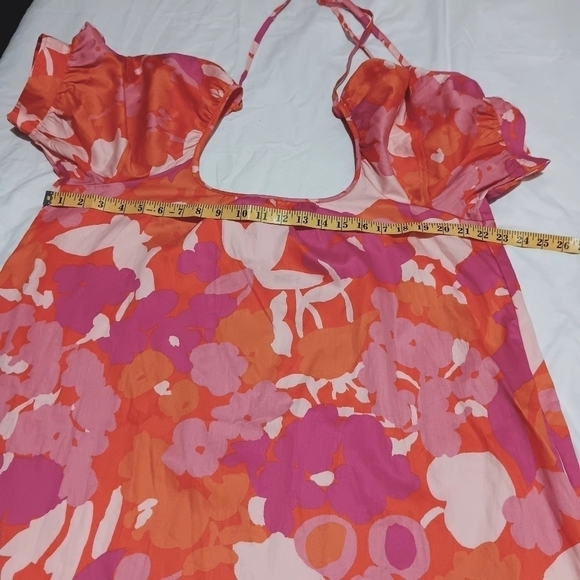 3X$25.  Free Assembly Women's Square Neck Mini Dress with Puff Sleeves, Sizes M - Picture 8 of 13